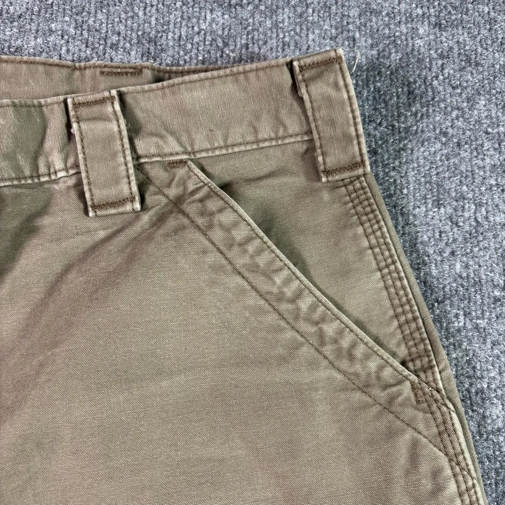 Carhartt Carpenter Shorts Men's 44 Brown Ripstop Workwear Utility Technician
